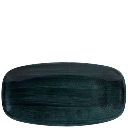 Churchill Oblong Teller Keramik N4 Rustic Teal Stonecast