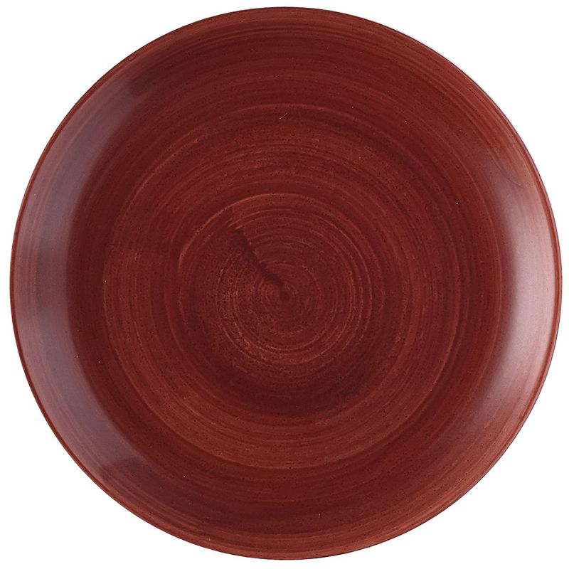 Flat Plate 26 cm Stonecast Patina Rust Red - Churchill