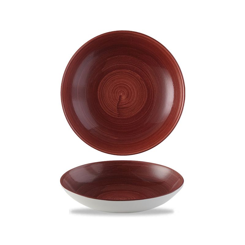 Deep Plate 24.8 cm Stonecast Patina Rust Red - Churchill