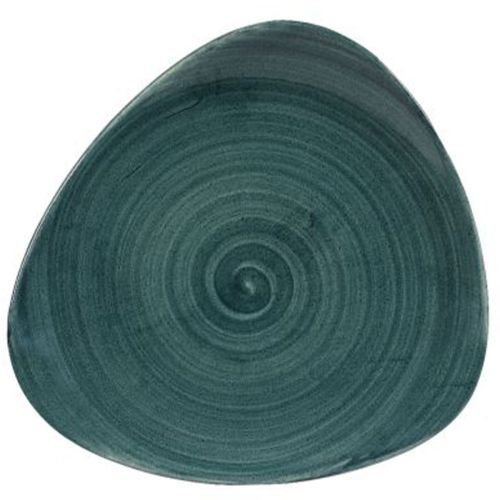 Dreieckiger Teller 24,5 cm Stonecast Patina Rustic Teal - Churchill