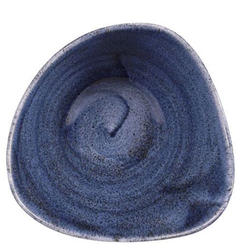 Triangular Bowl 15.3 cm Stonecast Patina Cobalt Blue - Churchill