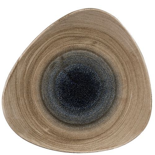 Triangular Plate 31.1 cm Stonecast Aqueous Bayou - Churchill