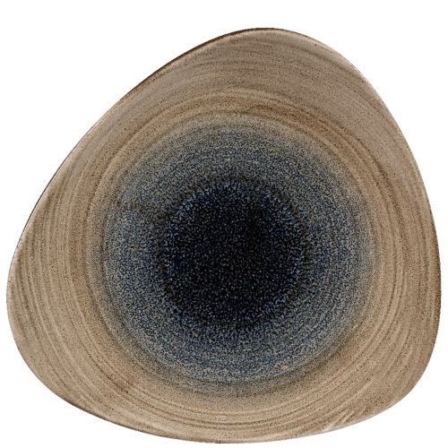 Triangular Plate 24.5 cm Stonecast Aqueous Bayou - Churchill