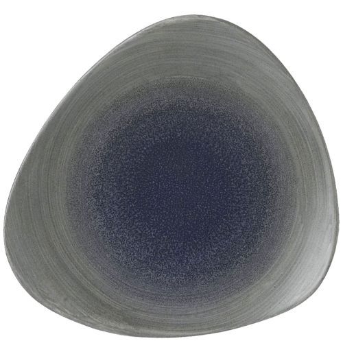 Triangular Plate 24.5 cm Stonecast Aqueous Fjord - Churchill
