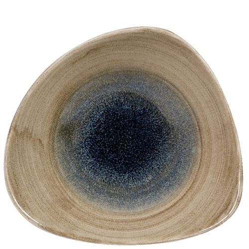 Triangular Bowl 23.5 cm Stonecast Aqueous Bayou - Churchill