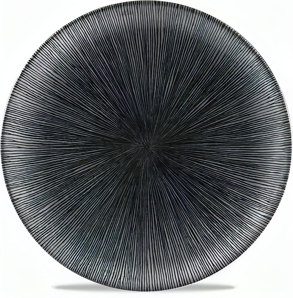 Flat Plate 28.8 cm Studio Prints Homespun Agano Black - Churchill