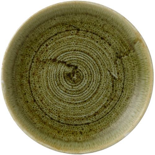 Flat Plate 16.5 cm Stonecast Plume Olive - Churchill
