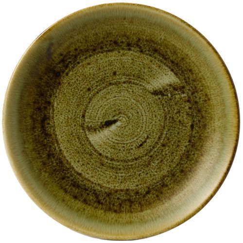 Flat Plate 21.7 cm Stonecast Plume Olive - Churchill