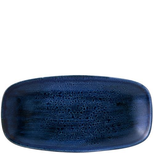 Oblong Plate 29.8 x 15.3 cm Stonecast Plume Ultramarine - Churchill