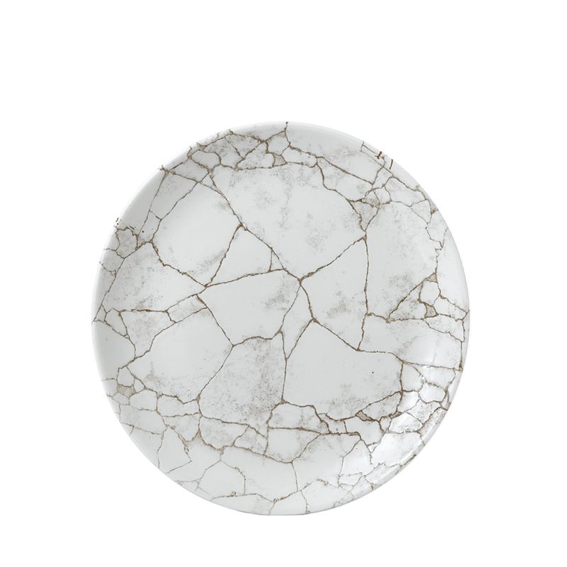 Flacher Teller 28,8 cm Studio Prints Kintsugi Agate Grey - Churchill