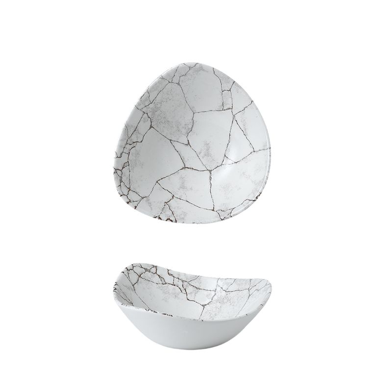 Dreieckige Schale 18,5 cm Studio Prints Kintsugi Agate Grey - Churchill