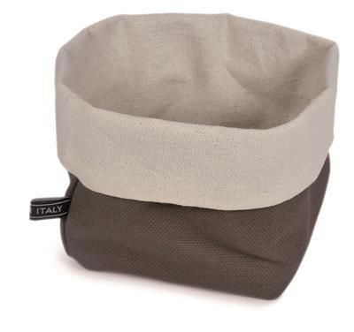 Abert brown fabric bread basket 11x11 cm for horeca