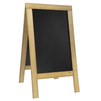 Securit sandwich board 131x72 cm Nature natural for horeca use