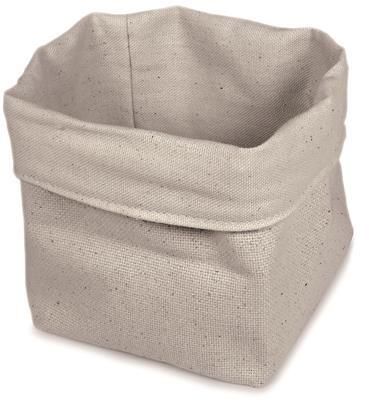 Abert beige fabric bread basket 18x18 cm for horeca