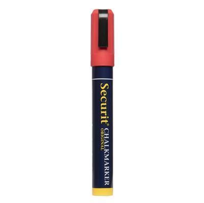 Securit medium red chalk marker for board horeca use