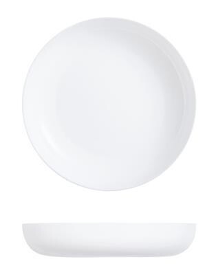 Arcoroc Evolutions White soup plate 21 cm opal glass horeca