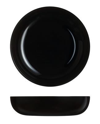 Arcoroc Evolutions Black soup plate 17 cm glass horeca