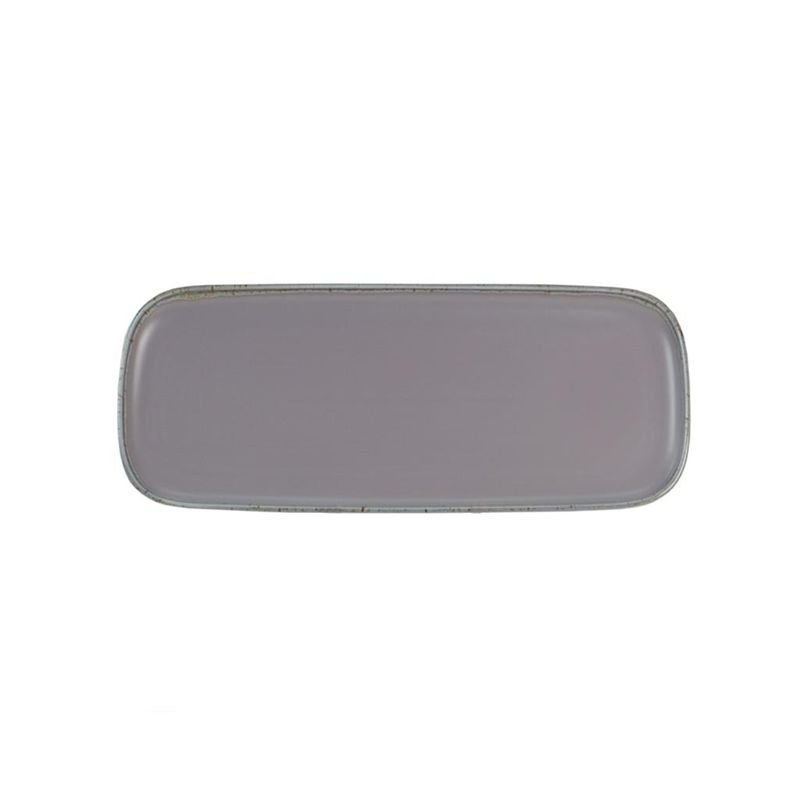 Rectangular plate 31x13 cm porcelain Neutral Grigio for horeca use