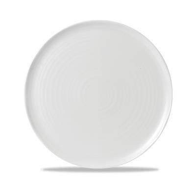 Flat Coupe Plate Organic 31.8 cm White - Dudson