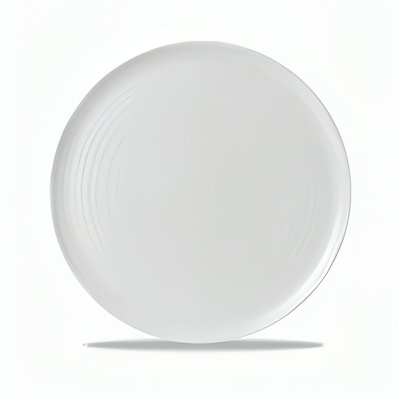 Flat Coupe Plate Organic 31.8 cm White - Dudson