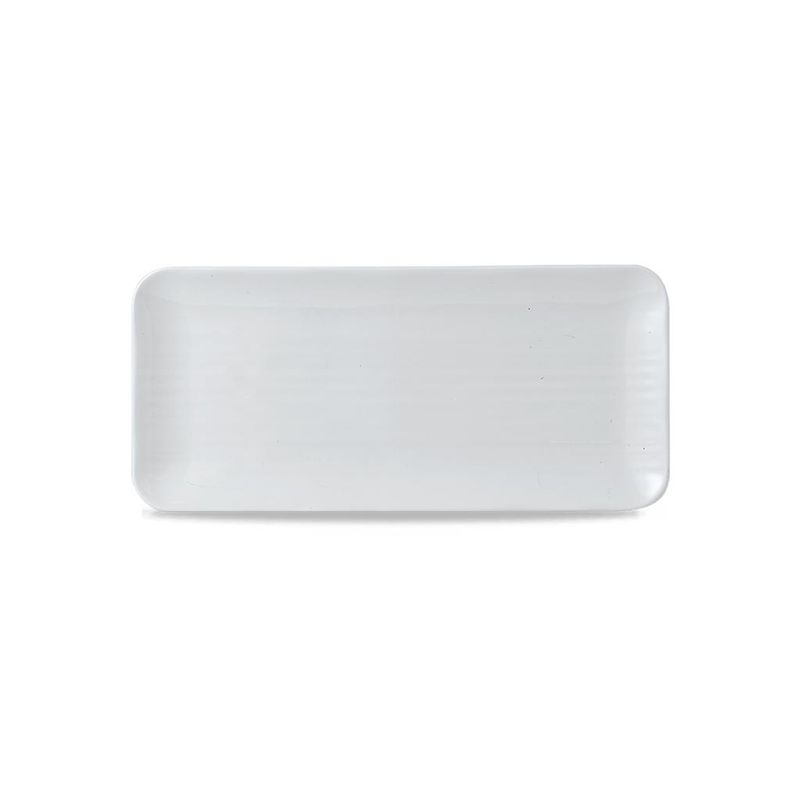 Rectangular Plate Organic 34.6 x 15.6 cm White - Dudson