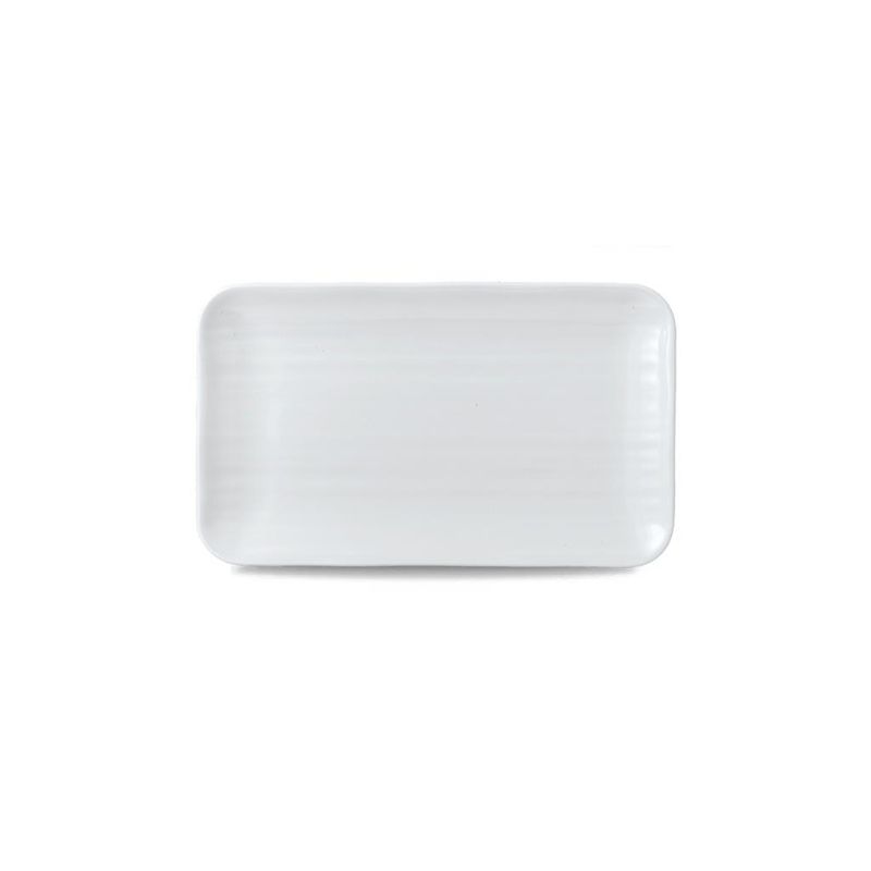 Rectangular Plate Organic 27 x 16 cm White - Dudson