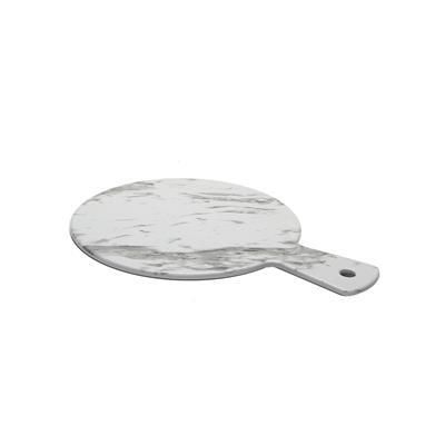 Round Cutting Board with Handle 32 cm Melamine Marble - Tirolix