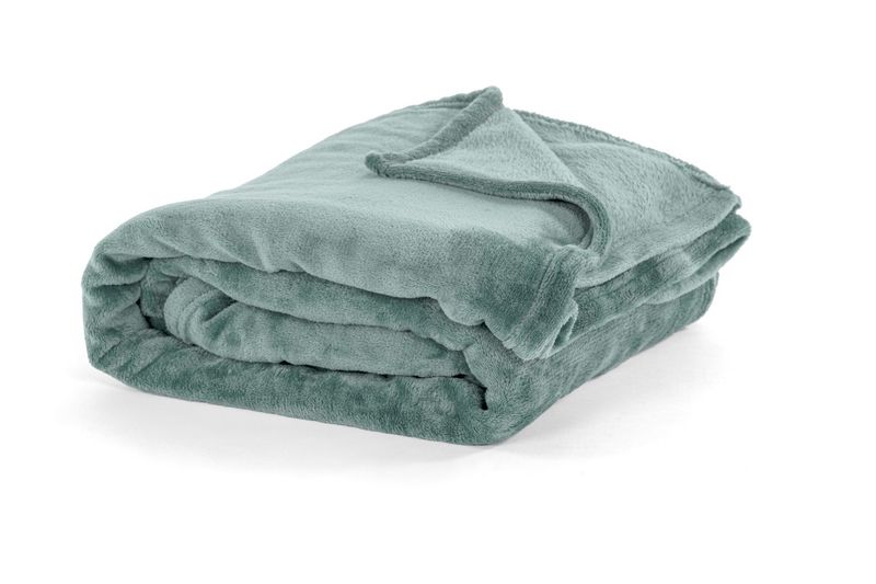 Soft Fleece Blanket 150 x 200 cm Sage Green - Tirolix