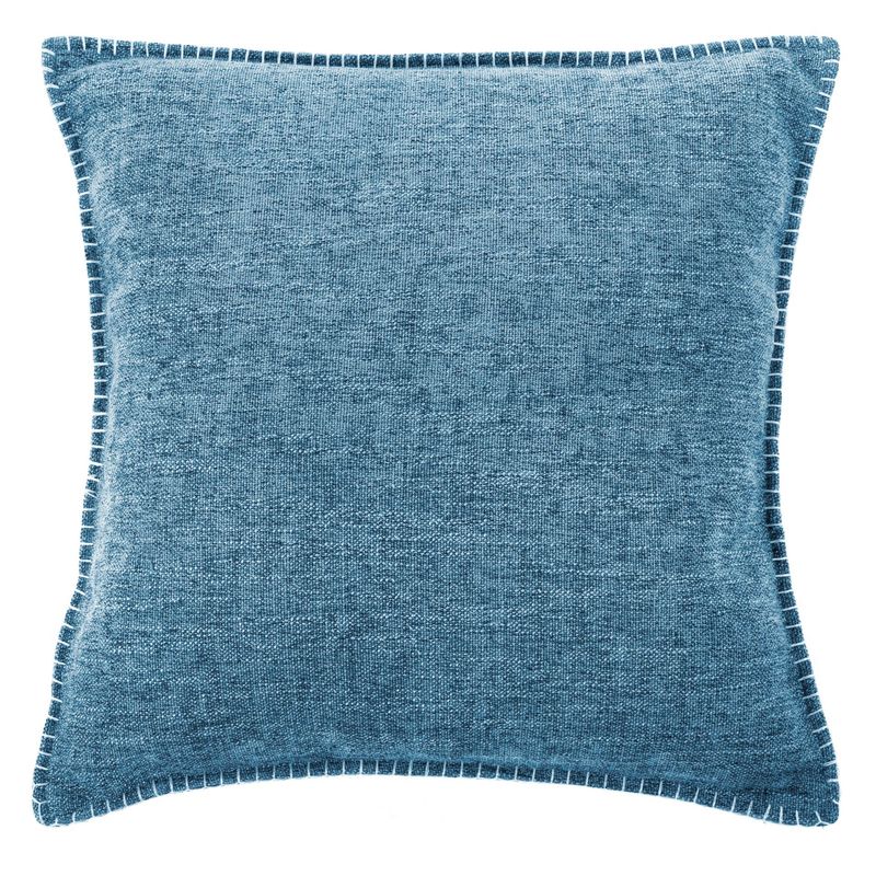 Cushion with Embroidered Edges 45 x 45 cm Blue - Tirolix