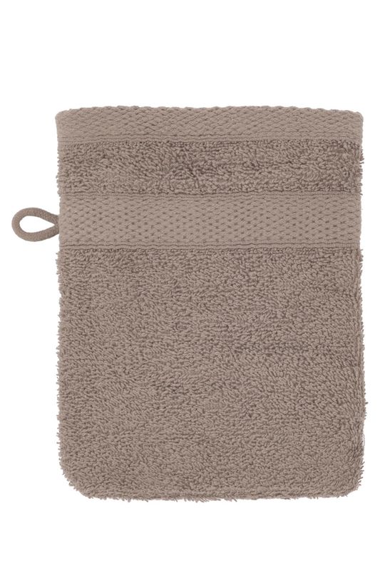 Set of 2 Sponge Mitts 15 x 21 cm Taupe - Tirolix
