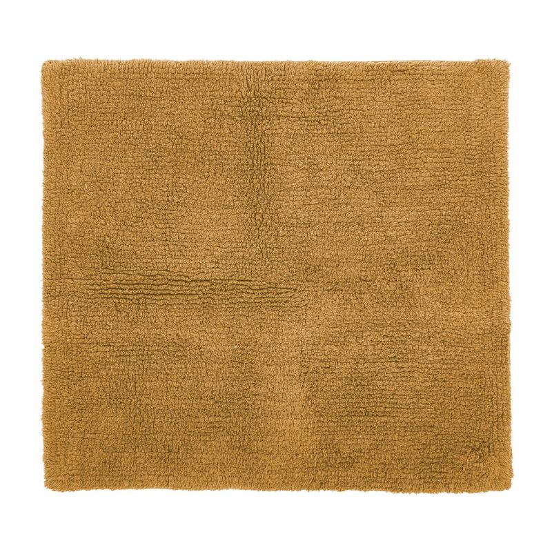 Bathroom Rug in Terry Cloth 60 x 60 cm Mustard Camel - Tirolix