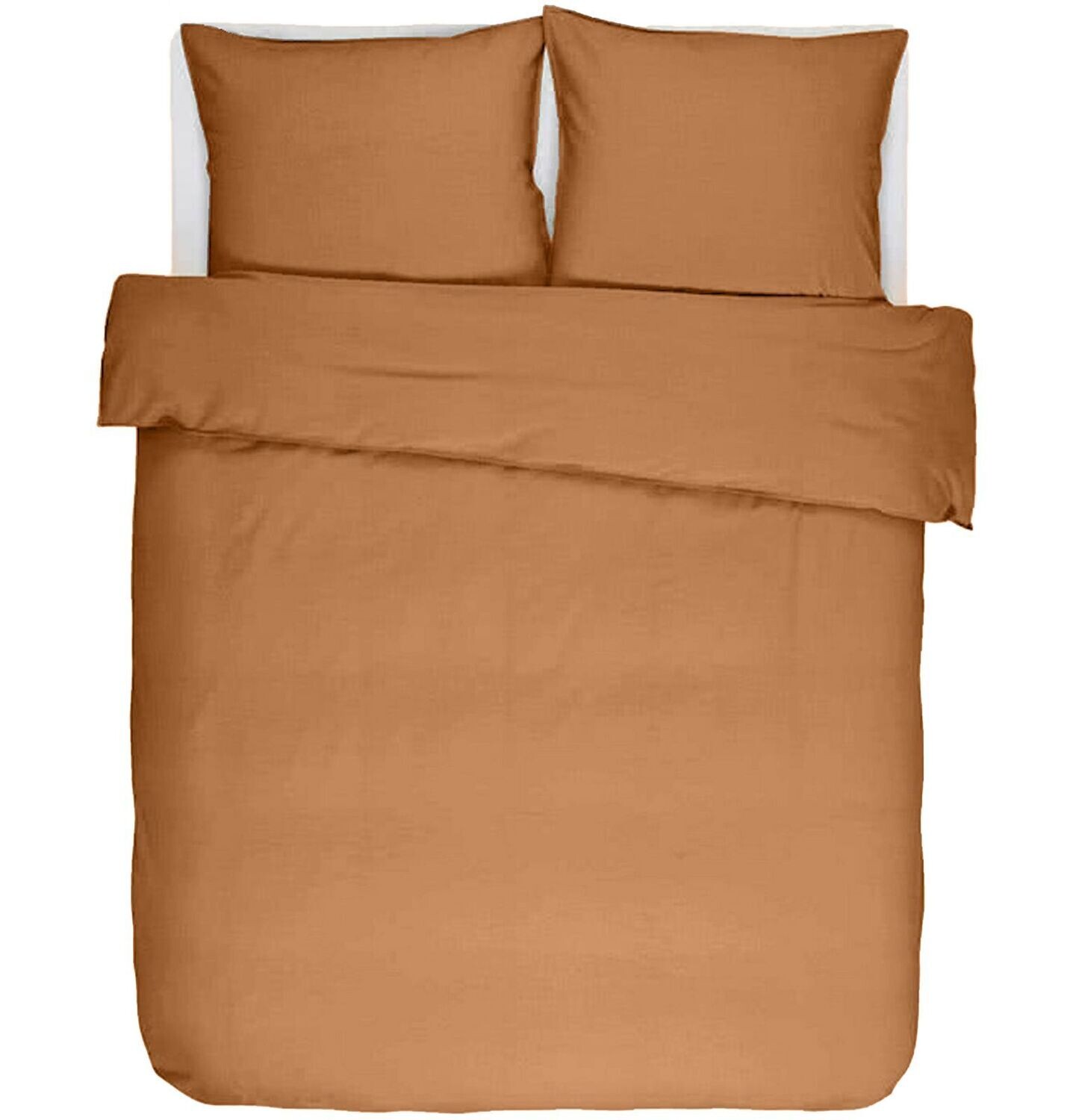 Duvet Cover with Pillowcases 240 x 220 cm Light Brown - Tirolix
