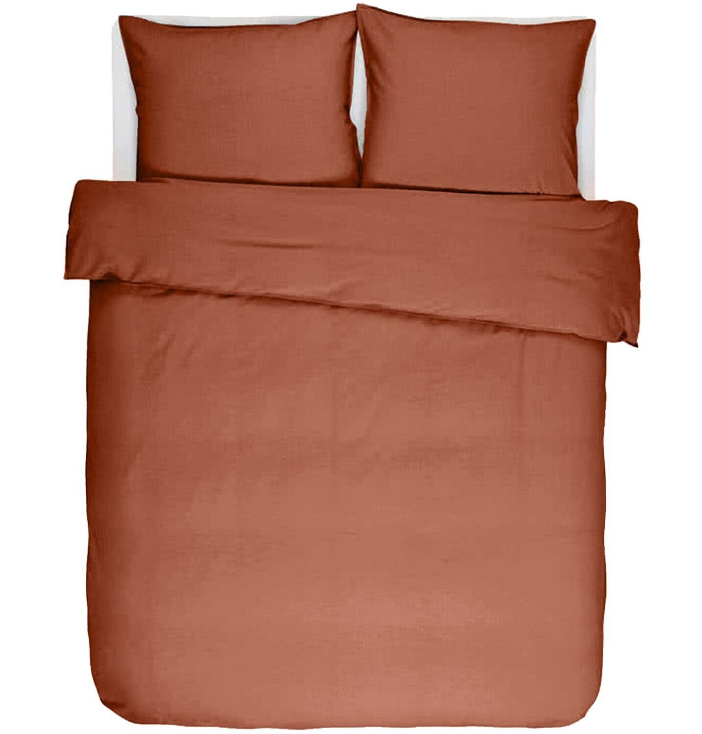 Duvet Cover with Pillowcases 240 x 220 cm Brown - Tirolix