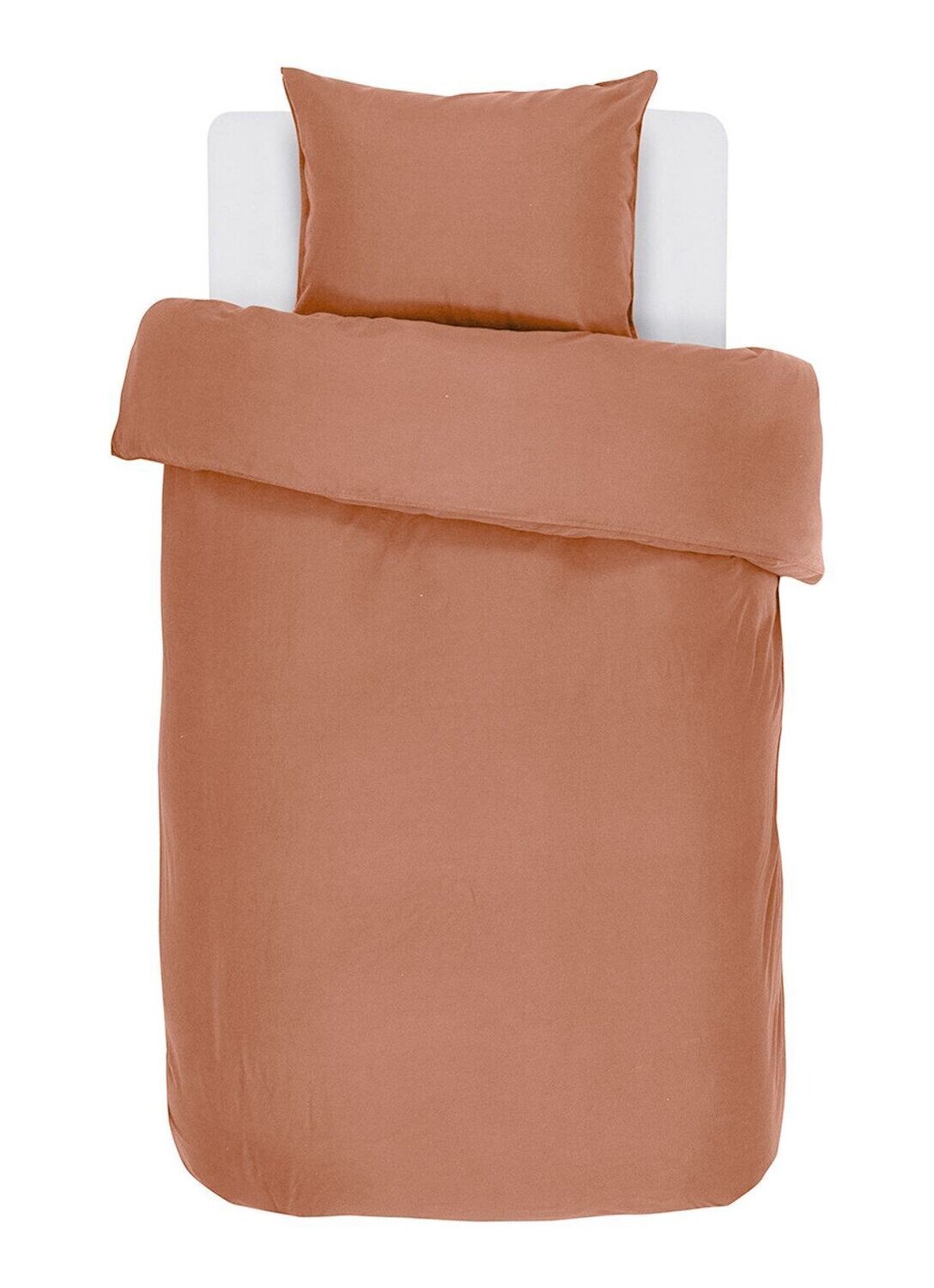 Duvet Cover with Pillowcase 140 x 200 cm Brown - Tirolix
