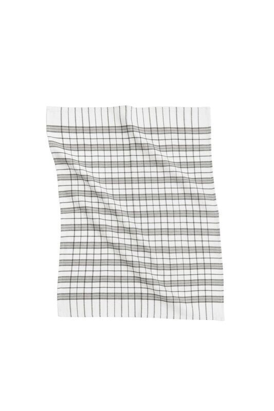 Tirolix dish towels 3 pieces grey cotton 50x70 cm washable 60°C