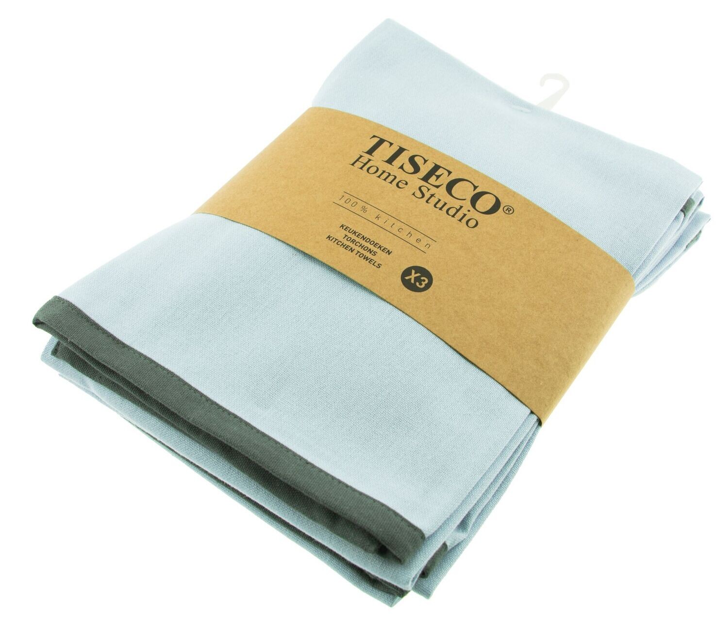 Tea Towels/Dishcloths in Cotton 3 Pieces 50 x 70 cm Blue - Tirolix