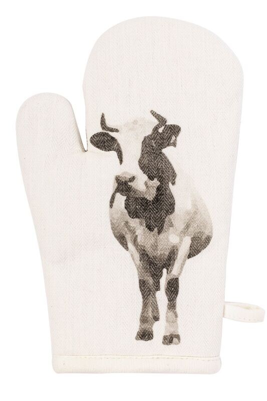 Presina con mucca 20 x 20 cm Crema - Tirolix