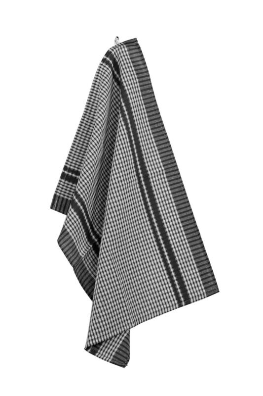 Waffle Towels/Dish Towels 4 Pieces 50 x 70 cm Black - Tirolix