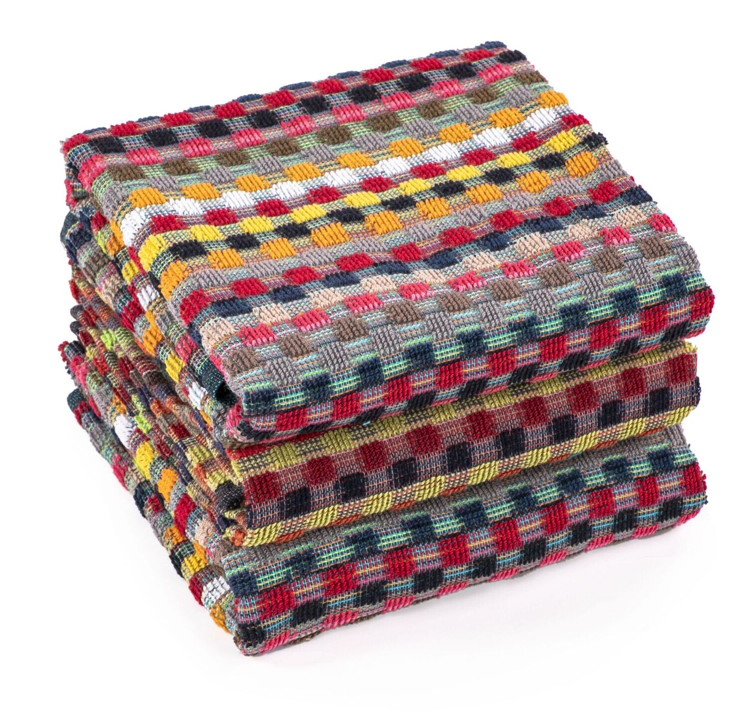 Multicolor Kitchen Towels 3 Pieces 50 x 70 cm - Tirolix