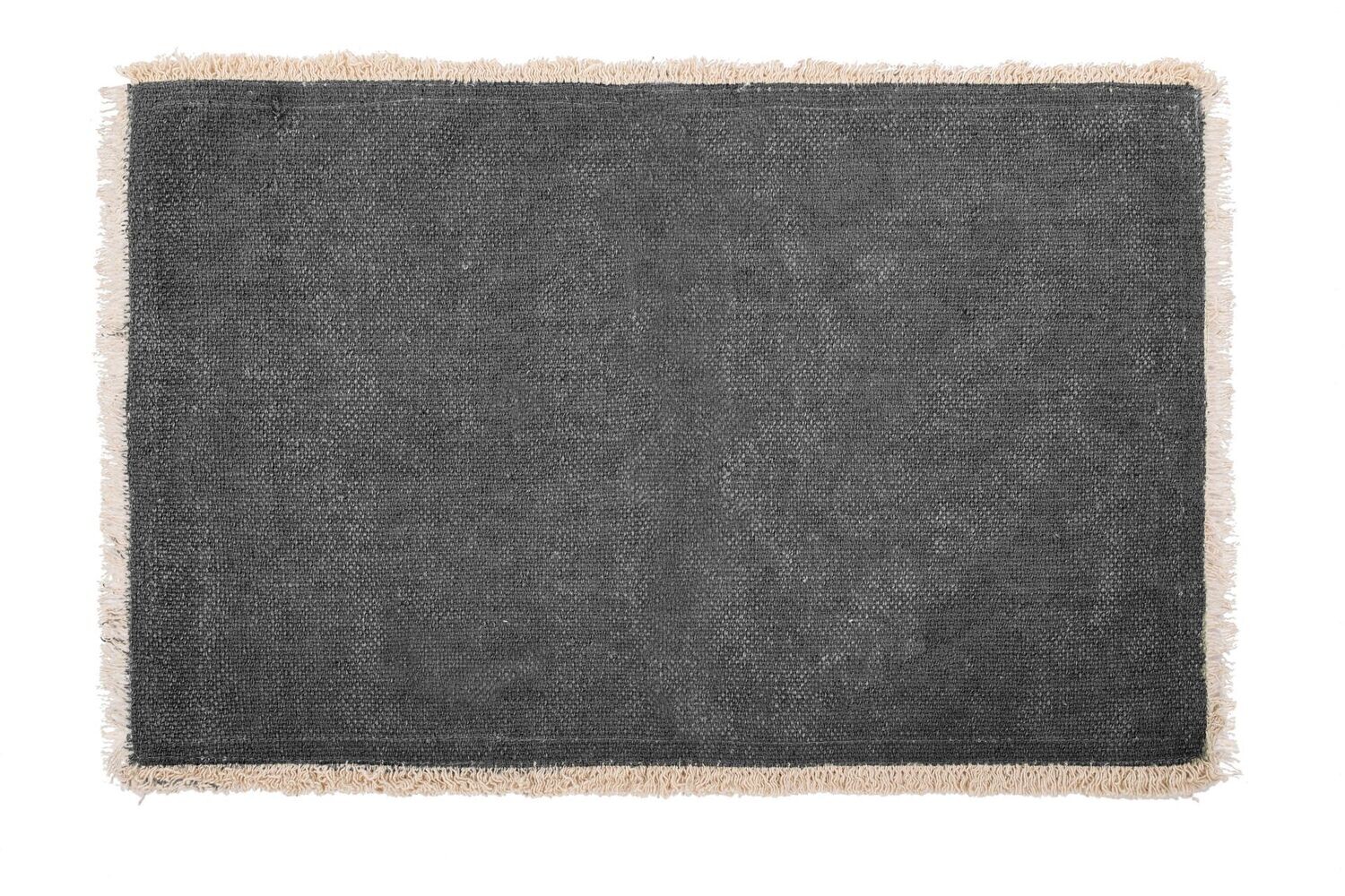 Small Fringe Placemat 33x48 cm Black - Tirolix