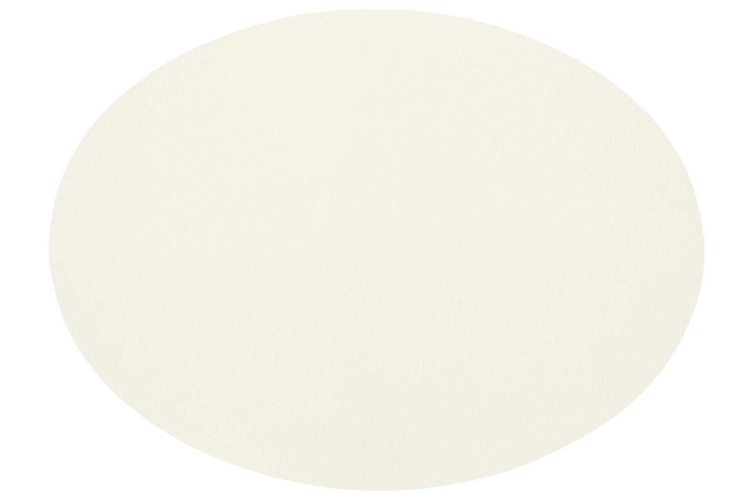 Oval Placemat Faux Leather 33x45 cm White - Tirolix