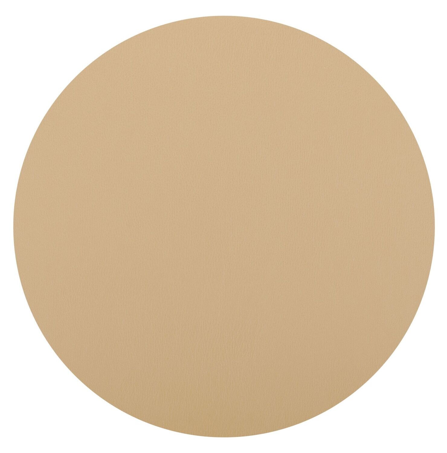 Round Placemat Eco-leather 38 cm Sand - Tirolix