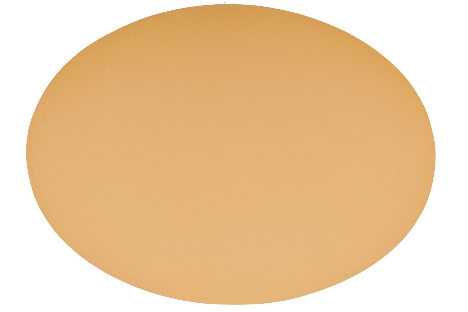 Oval Placemat Faux Leather 33x45 cm Camel - Tirolix