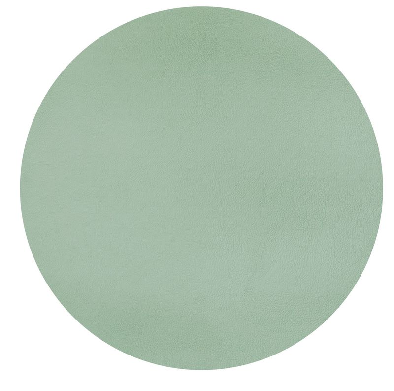 Round Eco-leather Placemat 38 cm Green - Tirolix