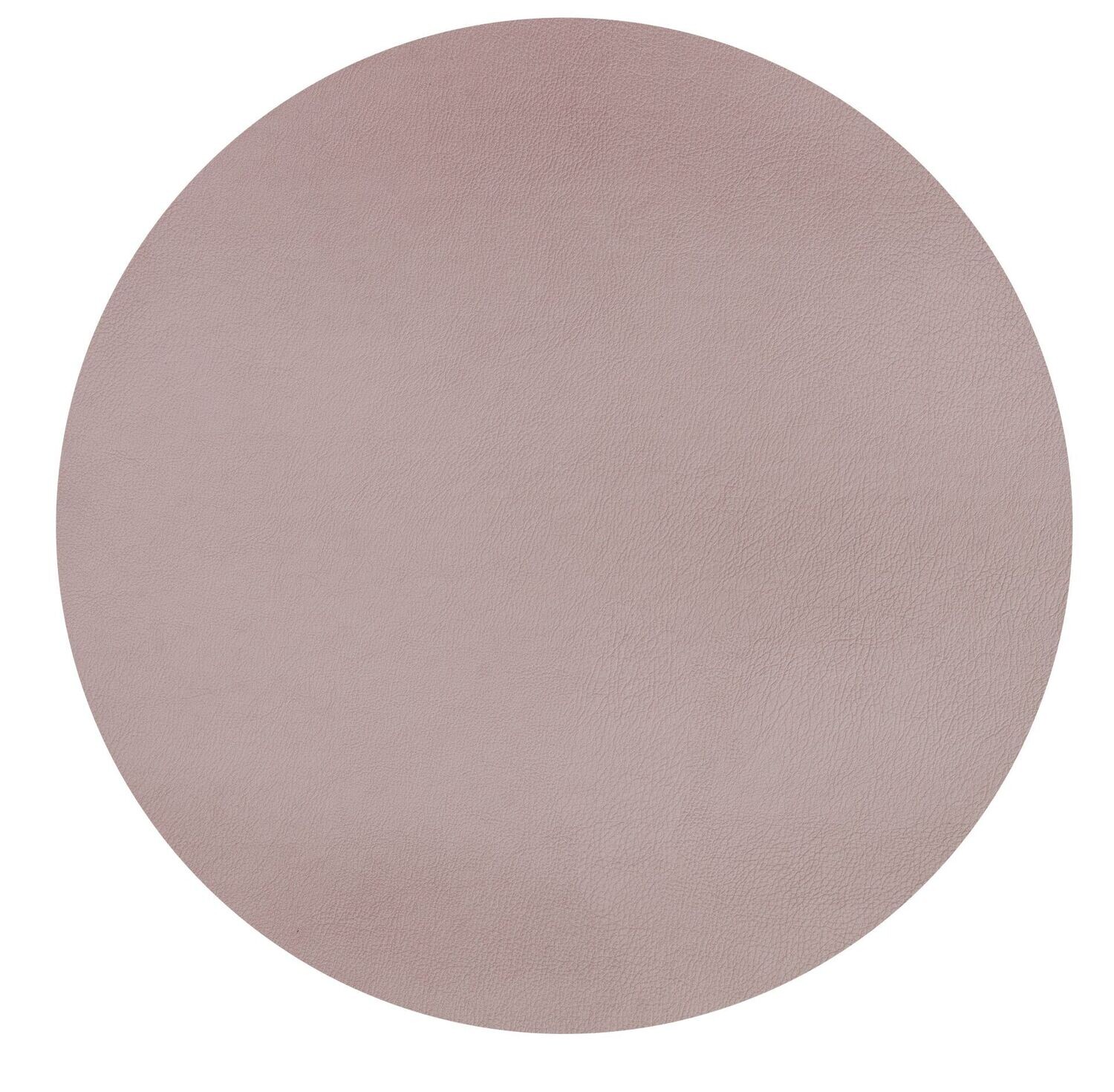 Round Placemat Faux Leather 38 cm Mauve - Tirolix