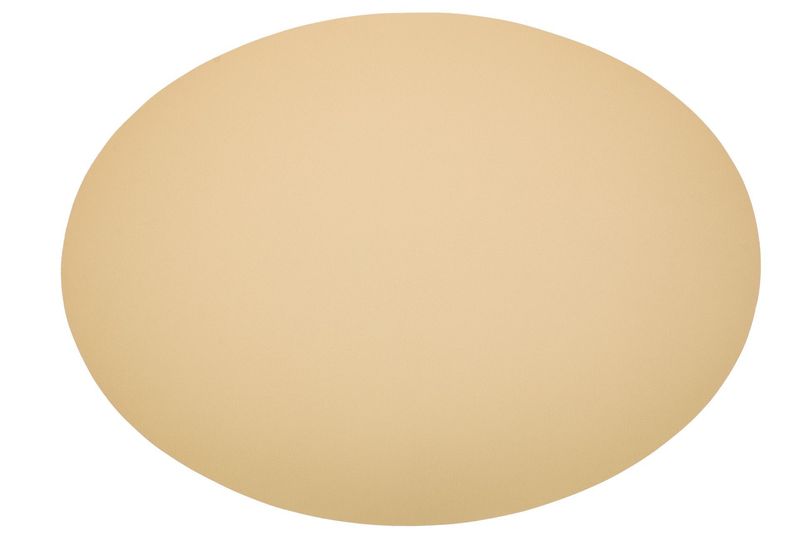 Oval Placemat Faux Leather 33x45 cm Sand - Tirolix