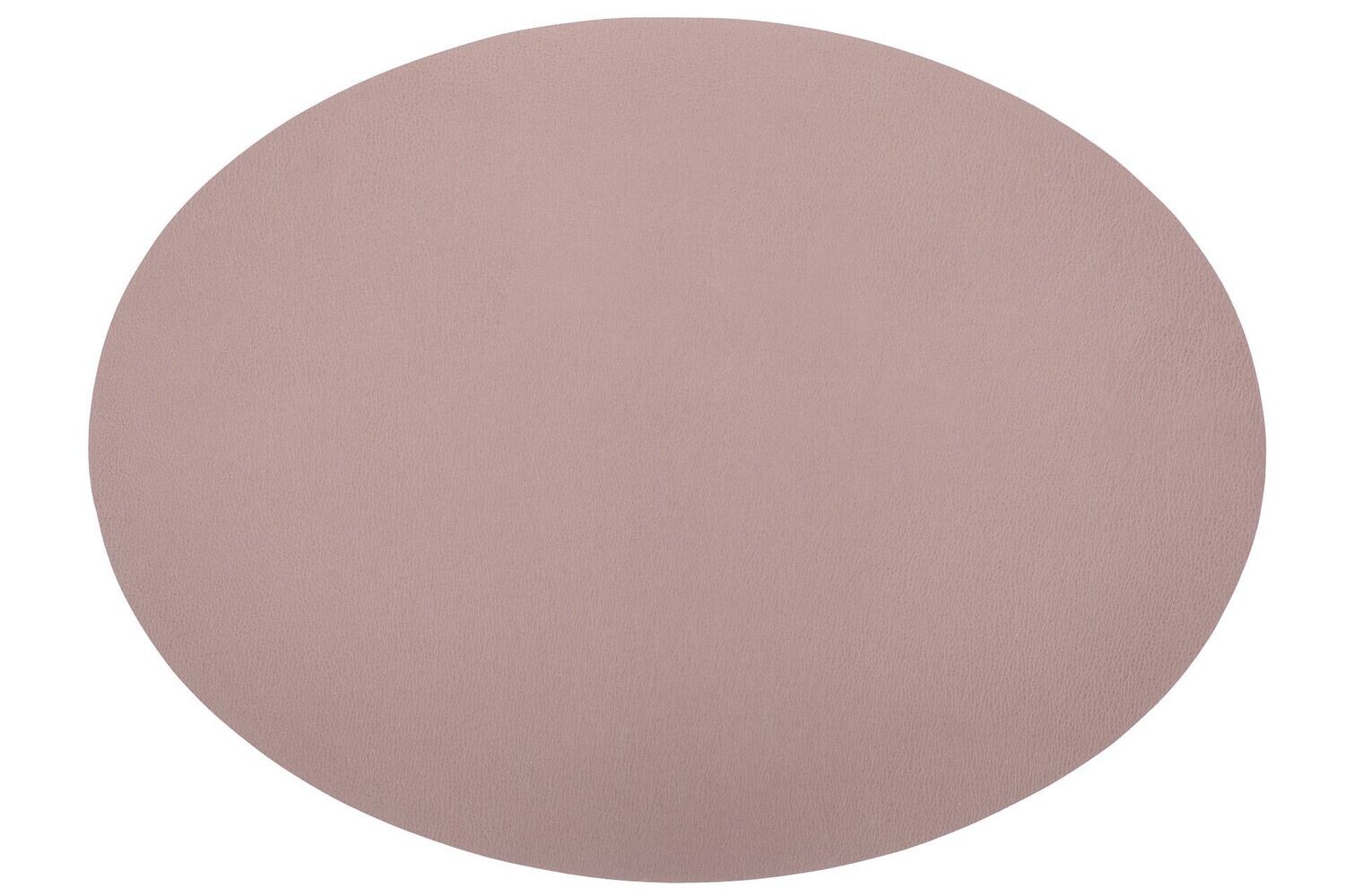 Oval Placemat Faux Leather 33x45 cm Mauve - Tirolix
