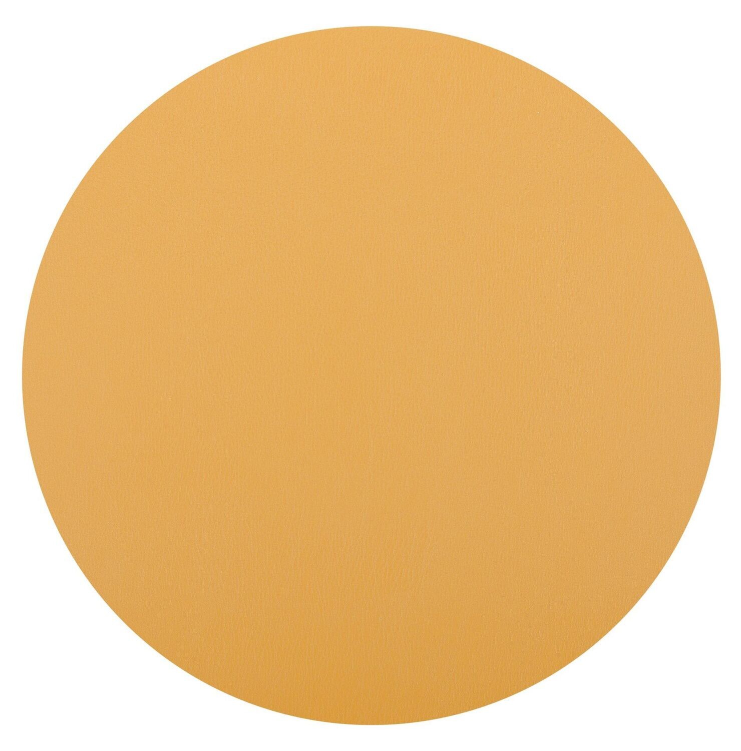 Round Eco-leather Placemat 38 cm Camel - Tirolix