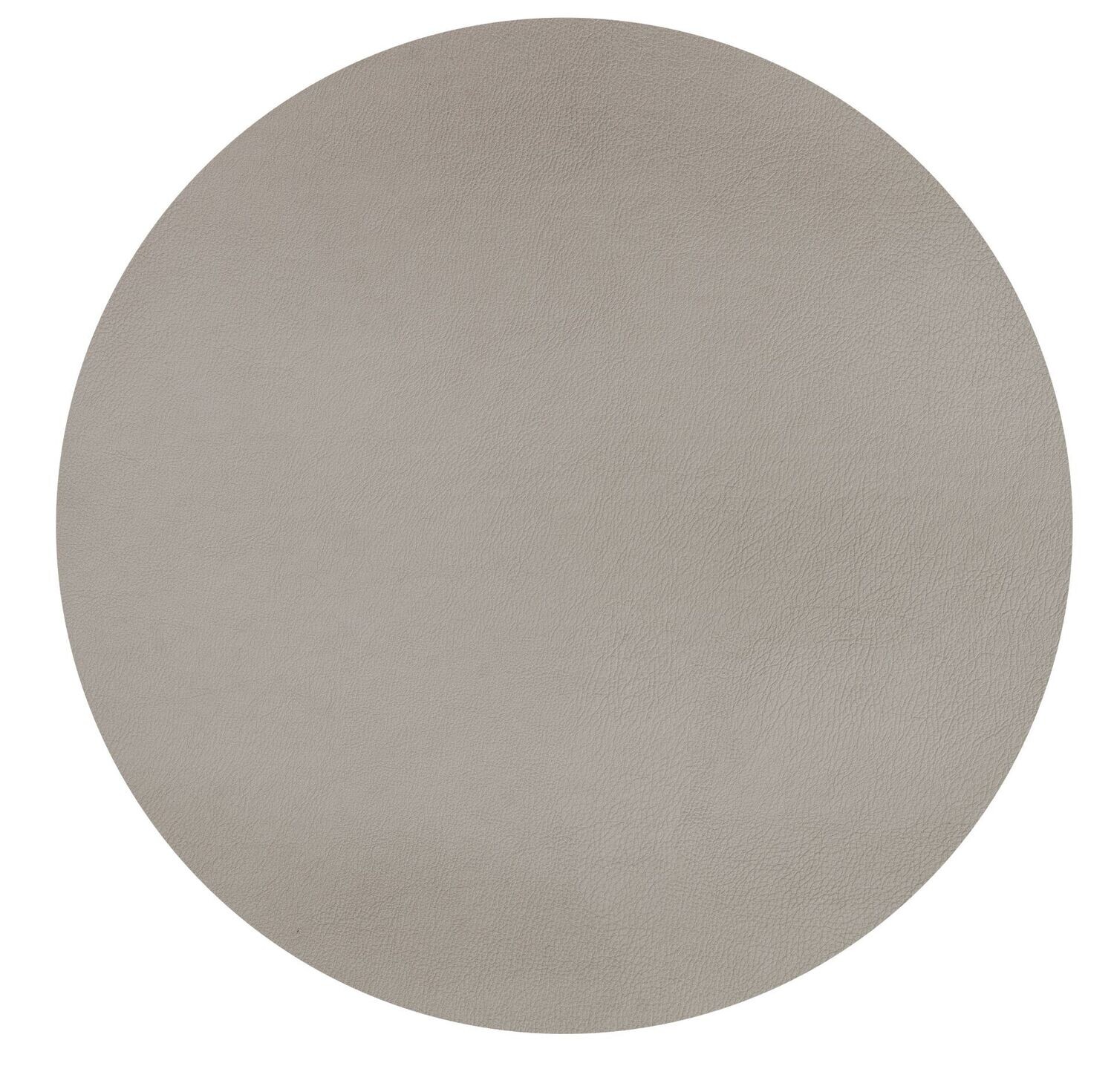 Round Placemat Eco-leather 38 cm Taupe - Tirolix