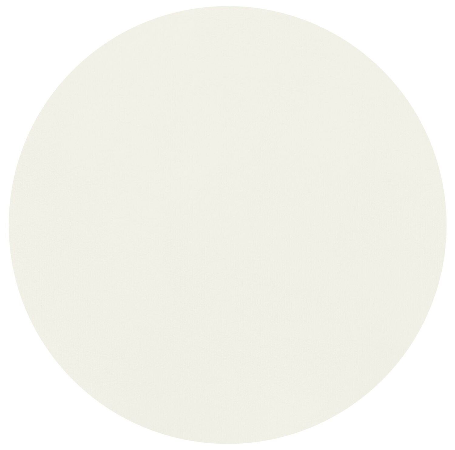 Round Placemat Faux Leather 38 cm White - Tirolix